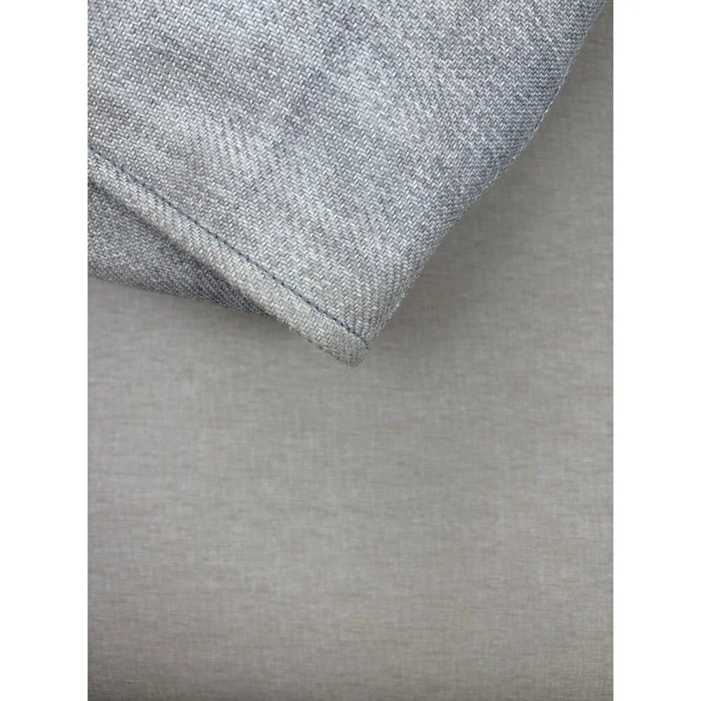 CHANEL Grey Raffia Deauville Shopping Bag Medium SHW